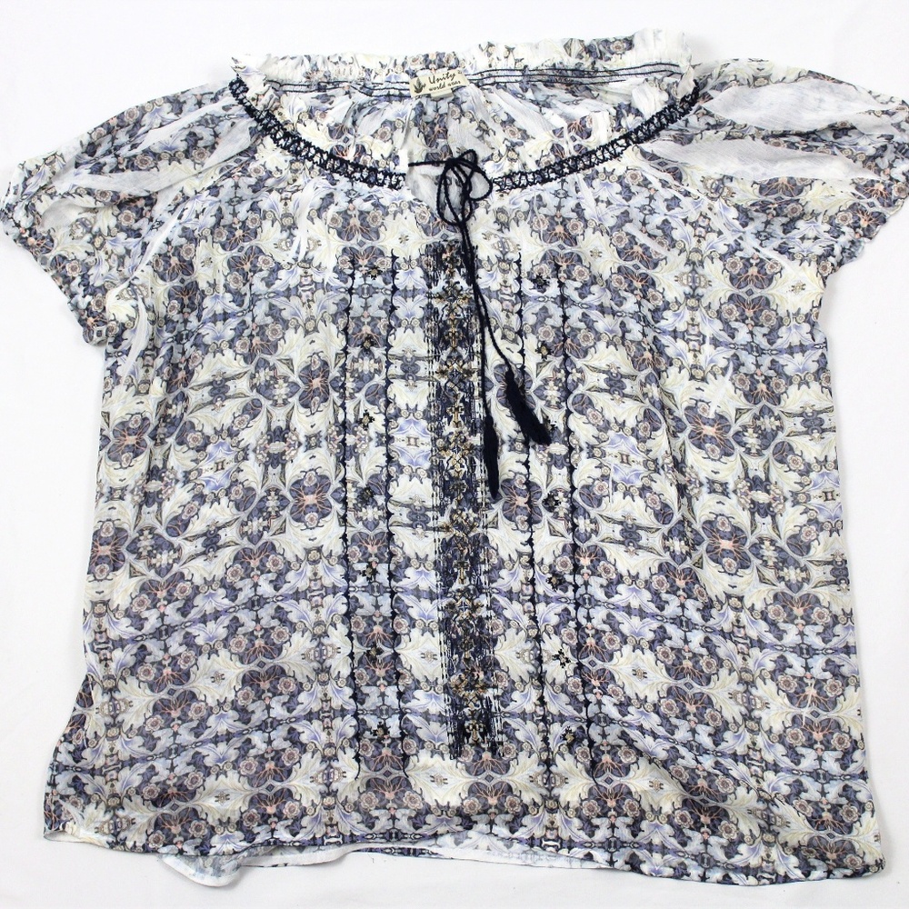 Unity World Wear Blouse 2X Floral Off Shoulder